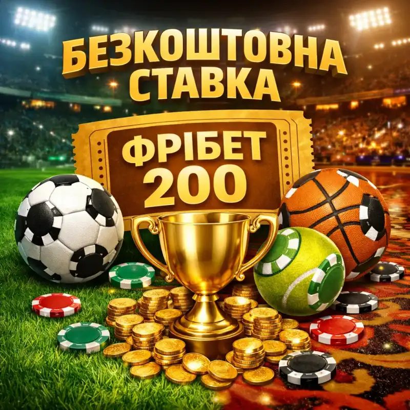 Фрібет 200 гривень на спорт - перша ставка в БК Парік24 безкоштовно