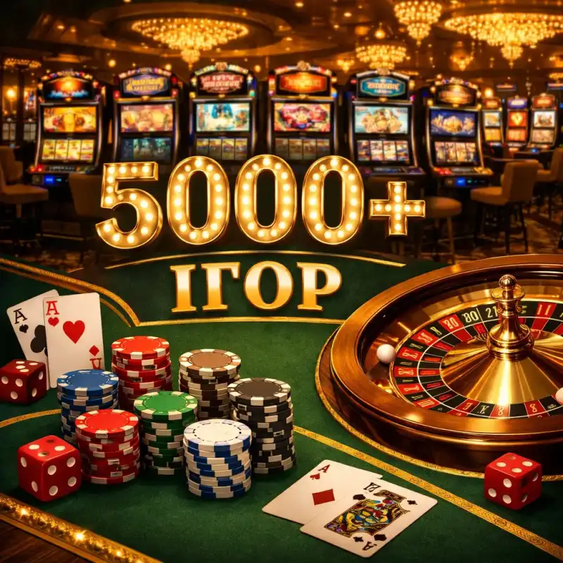 Колекція з 5000 ігор від 98 провайдерів у казино Парік24