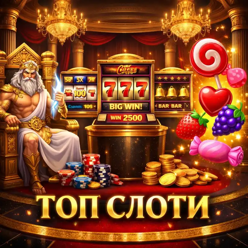 Топ слоти Gates of Olympus та Sweet Bonanza від найкращих провайдерів